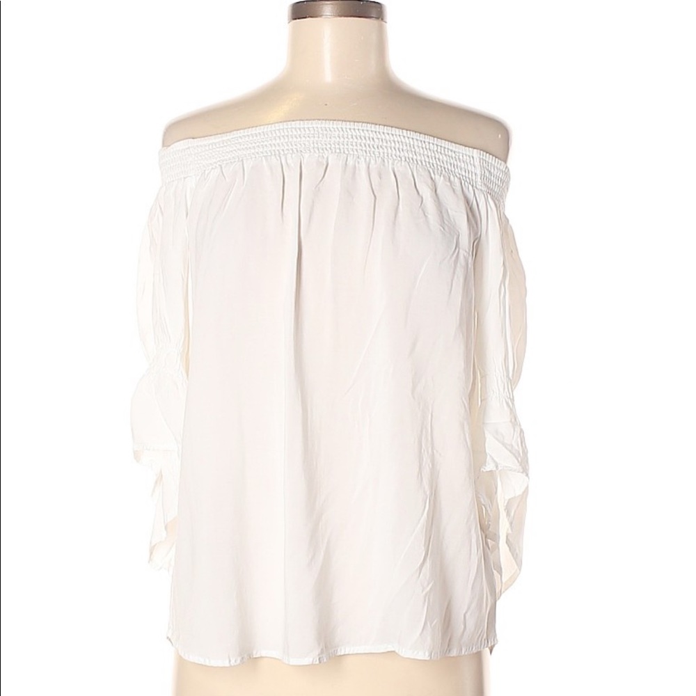 Express White Off Shoulder Top